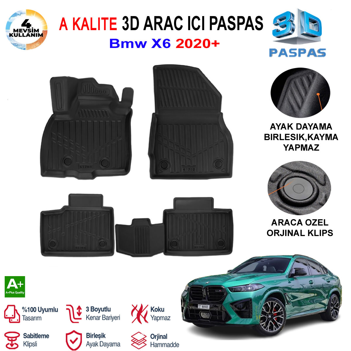 Bmw X6 3D Paspas Havuzlu Pro 2020 Sonrası