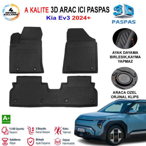 Kia Ev3 3D Paspas Havuzlu Pro 2024 Sonrası