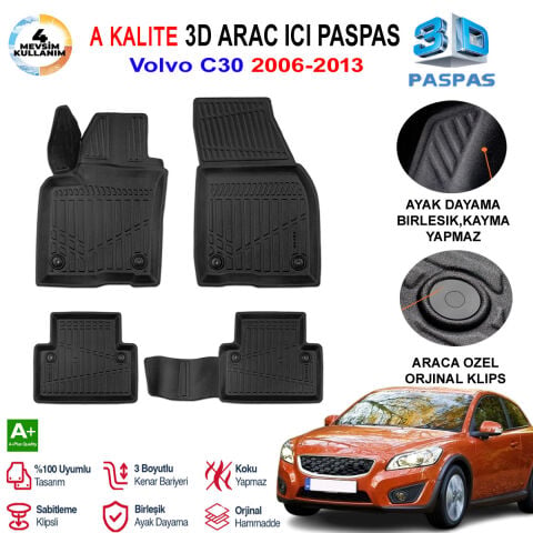 Volvo C30 3D Paspas Havuzlu Pro 2006-2013