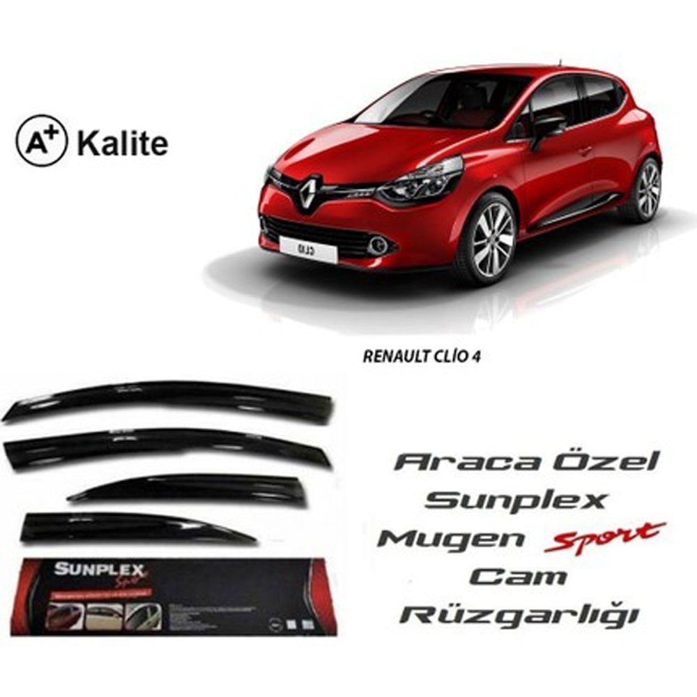 Renault Clio 4 Cam Rüzgarlığı Mugen Tip Sunplex