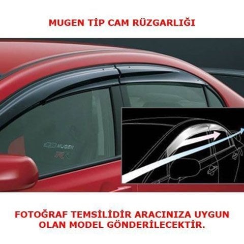 Renault Fluence Cam Rüzgarlığı Mugen Tip Sunplex