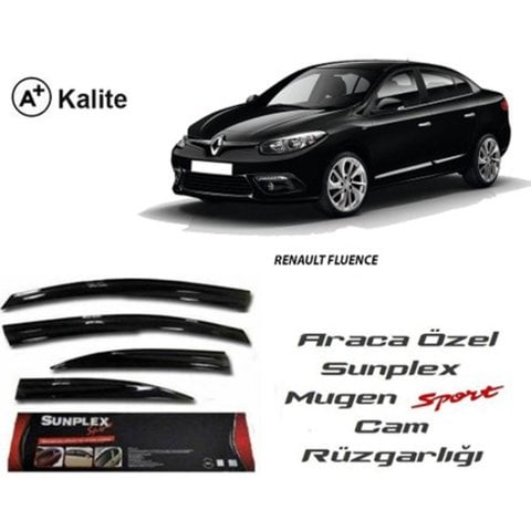 Renault Fluence Cam Rüzgarlığı Mugen Tip Sunplex