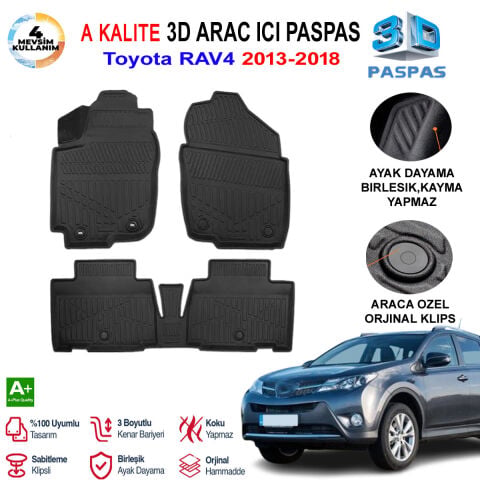 Toyota Rav-4 3D Paspas Havuzlu Pro 2013-2018