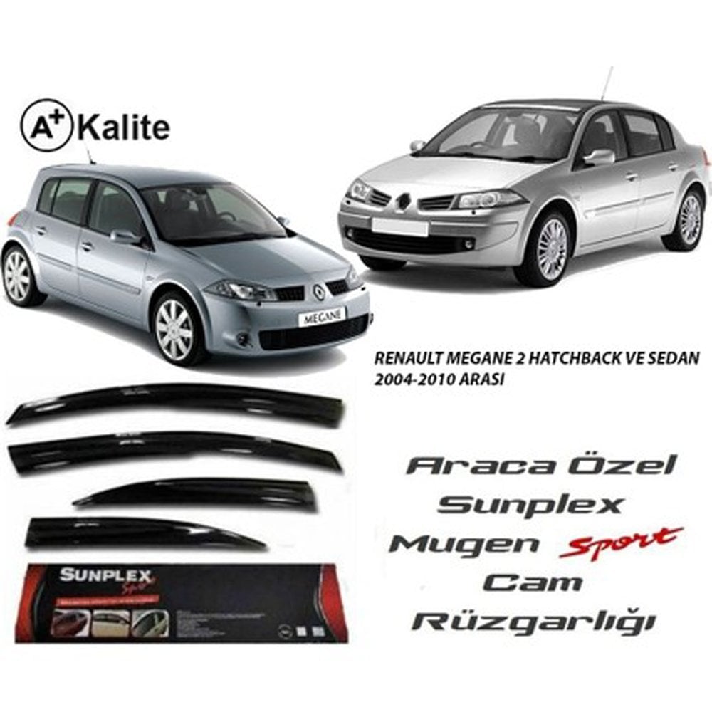 Renault Megane 2 Cam Rüzgarlığı Mugen Tip Sunplex 2003-2008