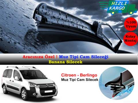 Citroen Berlingo Muz Silecek Takımı 2008-2017