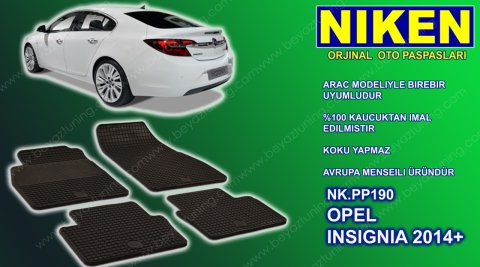 Opel İnsignia Paspas Alman Malı 2014 Sonrası