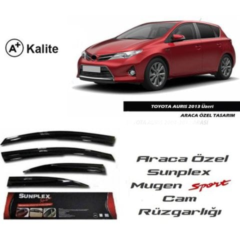 Toyota Auris Cam Rüzgarlığı Mugen Tip Sunplex 2013 Sonrası