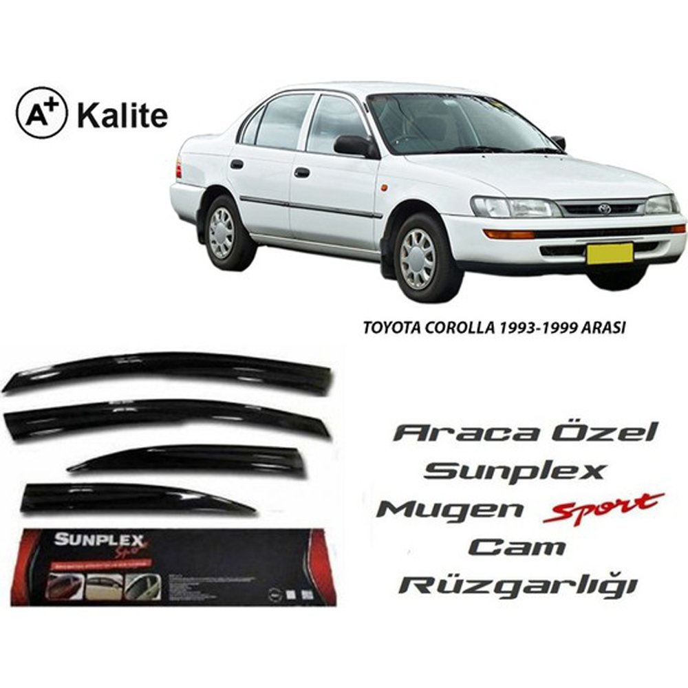 Toyota Corolla Cam Rüzgarlığı Mugen Tip Sunplex 1992-1998