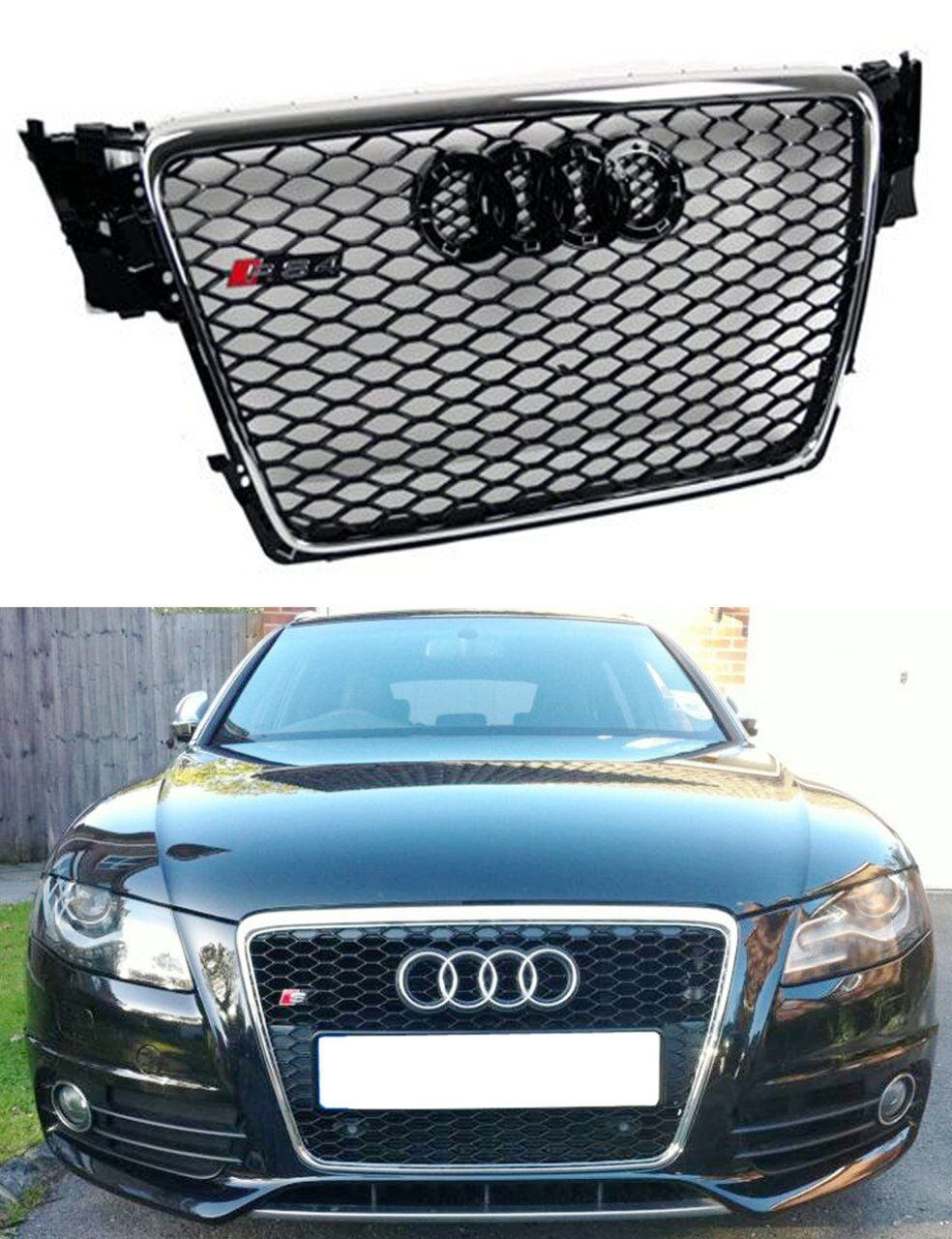 Audi A4 Ön Panjur Izgara RS4 Model 2008-2011 B8 Kasa