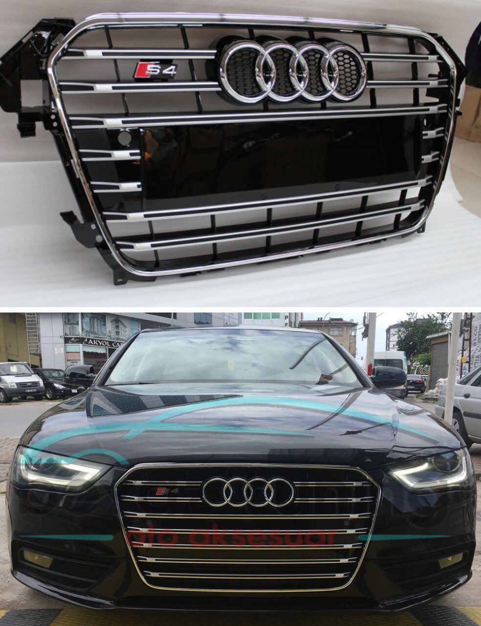 Audi A4 Ön Panjur Izgara S4 Model 2012-2015 B8 Makyajlı Kasa