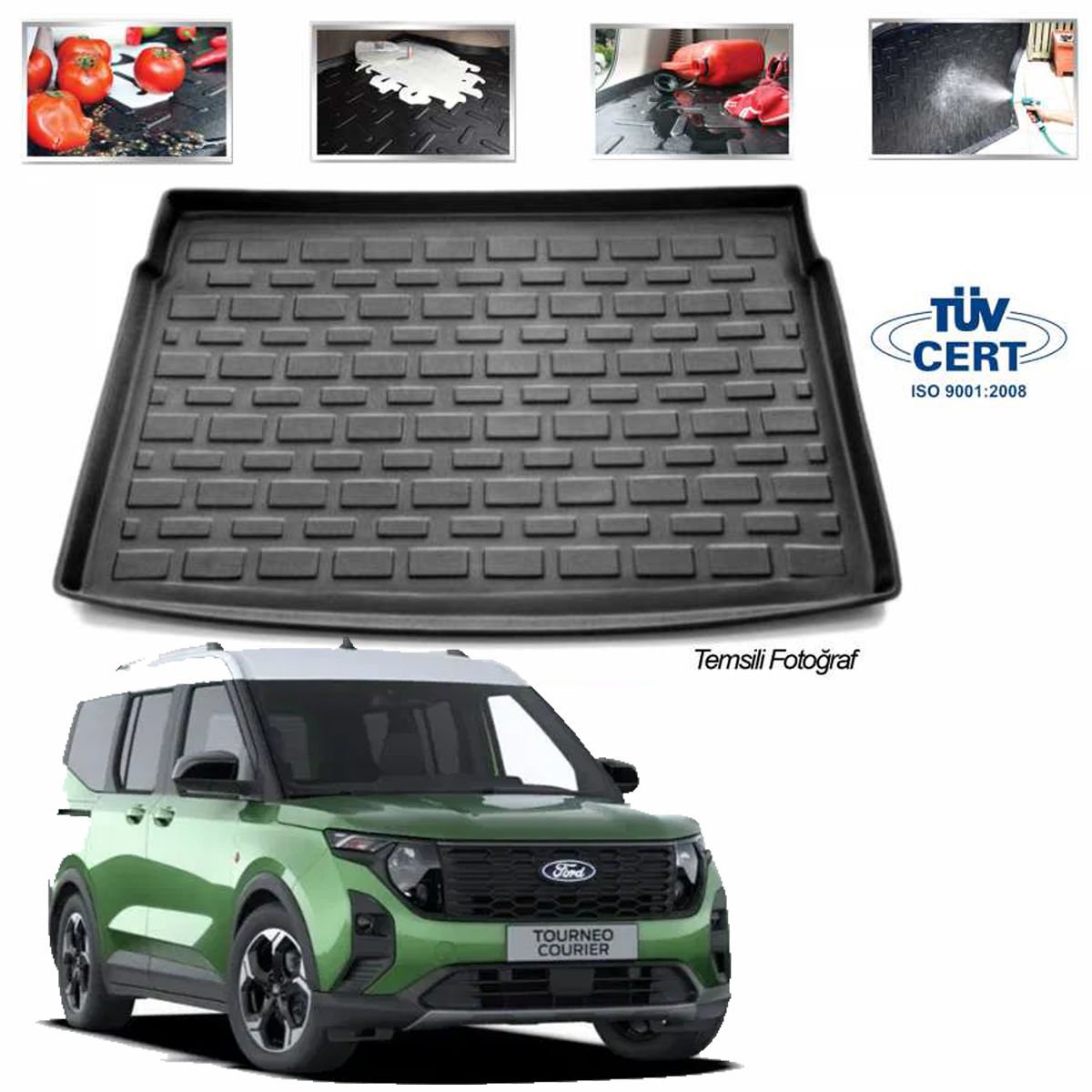 Ford Courier Bagaj Havuzu Paspası 2024 Sonrası