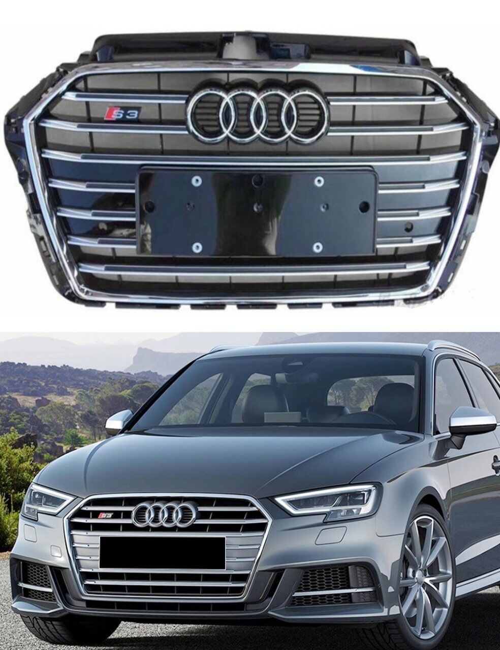 Audi A3 Ön Panjur Izgara S3 Model 2017-2020 8V Kasa