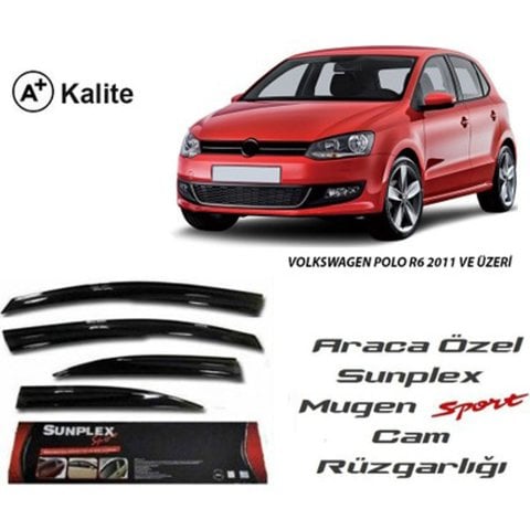 Volkswagen Polo Cam Rüzgarlığı Mugen Tip Sunplex 2009-2016