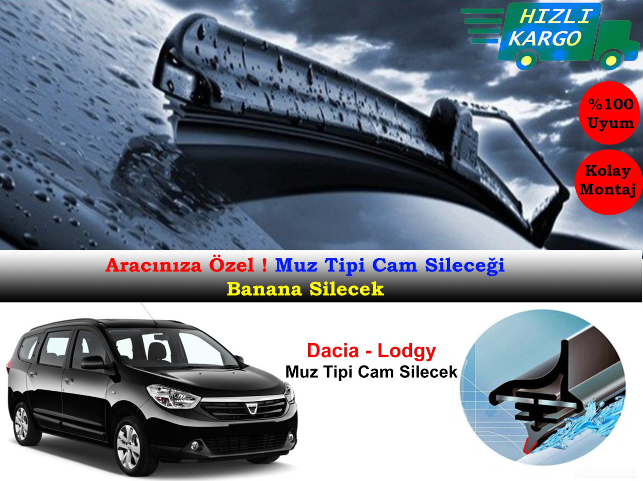 Dacia Lodgy Muz Silecek Takımı 2012-2015