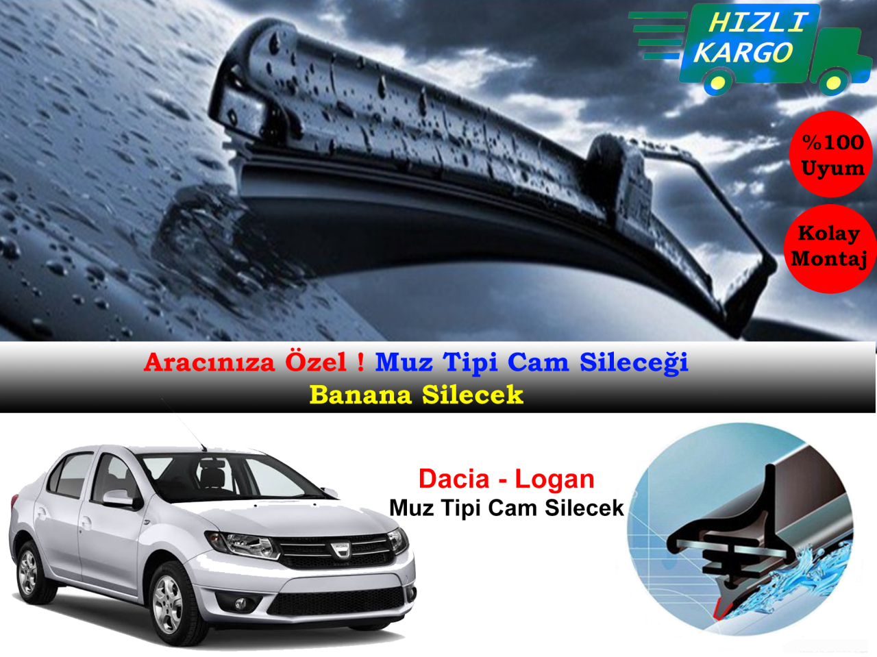 Dacia Logan Muz Silecek Takımı 2004-2012