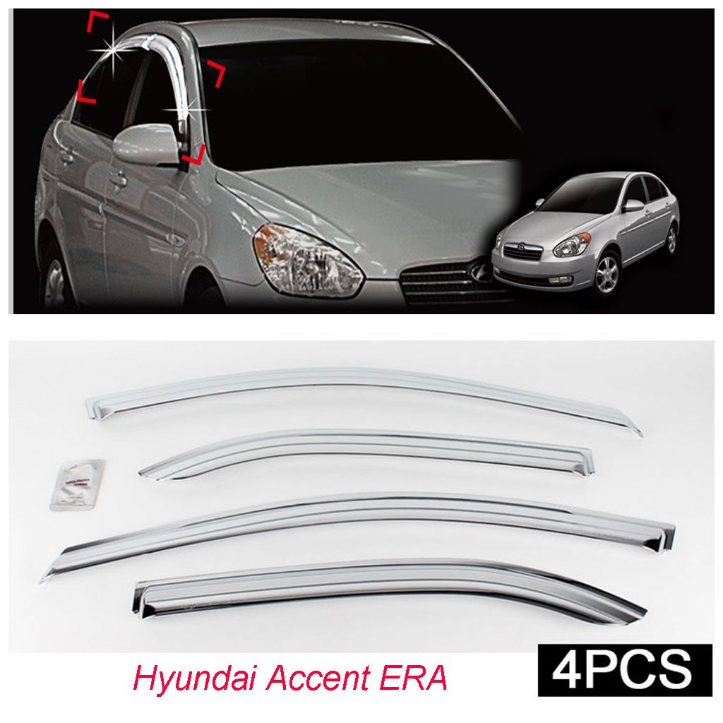 Hyundai Accent Era Cam Rüzgarlık Krom Nikelajlı Lüx