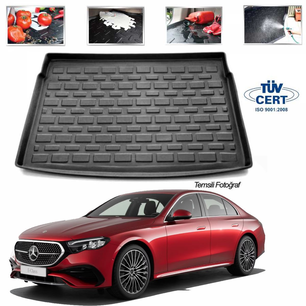 Mercedes W214 E-Serisi Bagaj Havuzu Paspası 2024 Sonrası