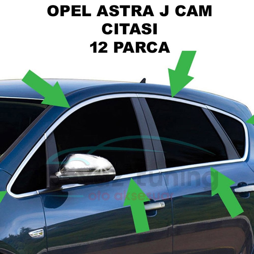 Opel Astra J Cam Çıtası Çerçevesi Kromu Nikelajı Komple Hb
