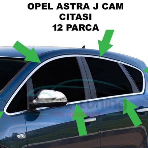 Opel Astra J Cam Çıtası Çerçevesi Kromu Nikelajı Komple Hb