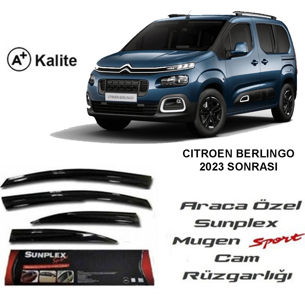 Citroen Berlingo Cam Rüzgarlığı Mugen Tip Sunplex 2019 Sonrası