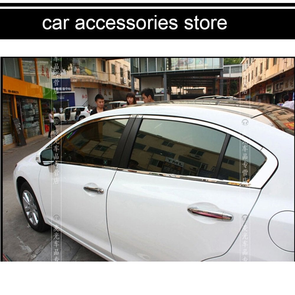 Honda Civic FB7 Cam Çıtası Çerçevesi Kromu Nikelajı Komple 2012-2015