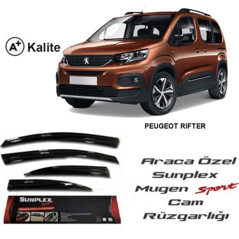 Peugeot Rifter Cam Rüzgarlığı Mugen Tip Sunplex 2019 Sonrası