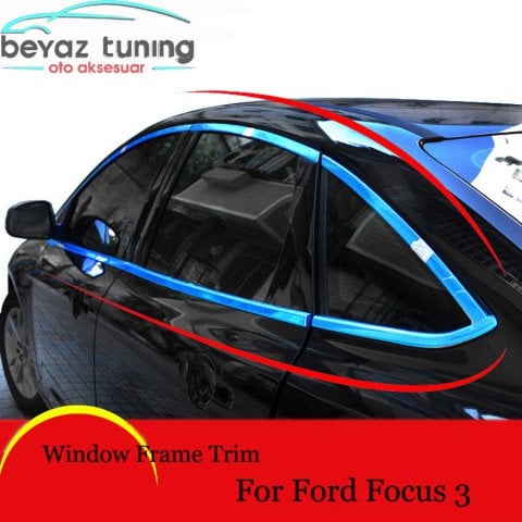 Ford Focus 3 Cam Çıtası Komple Kromu Nikelajı 2012-2015