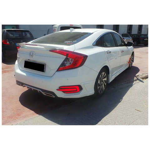 Honda Civic Fc5 Arka Sis Lambası Ledi 3 Çizgi E Dizayn