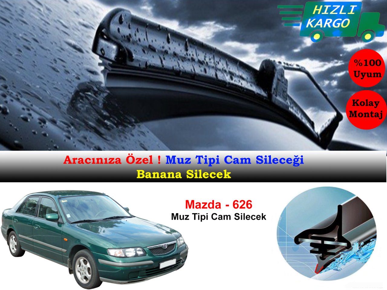 Mazda 626 Muz Silecek Takımı 1997-2002