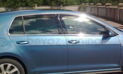 Volkswagen Golf 7 Cam Çıtası Komple Kromu Nikelajı 2013 Sonrası