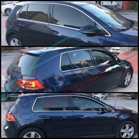 Volkswagen Golf 7 Cam Çıtası Komple Kromu Nikelajı 2013 Sonrası