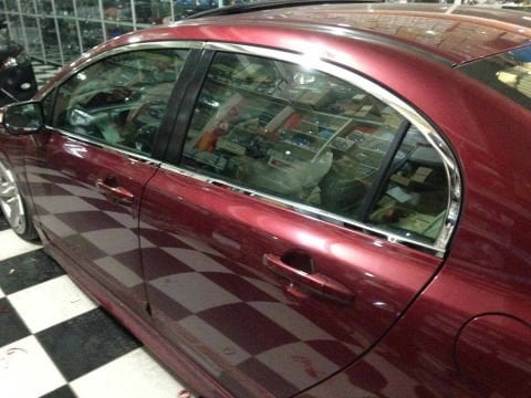 Honda Civic FD6 Cam Çıtası Çerçevesi Kromu Nikelajı Komple 2006-2012