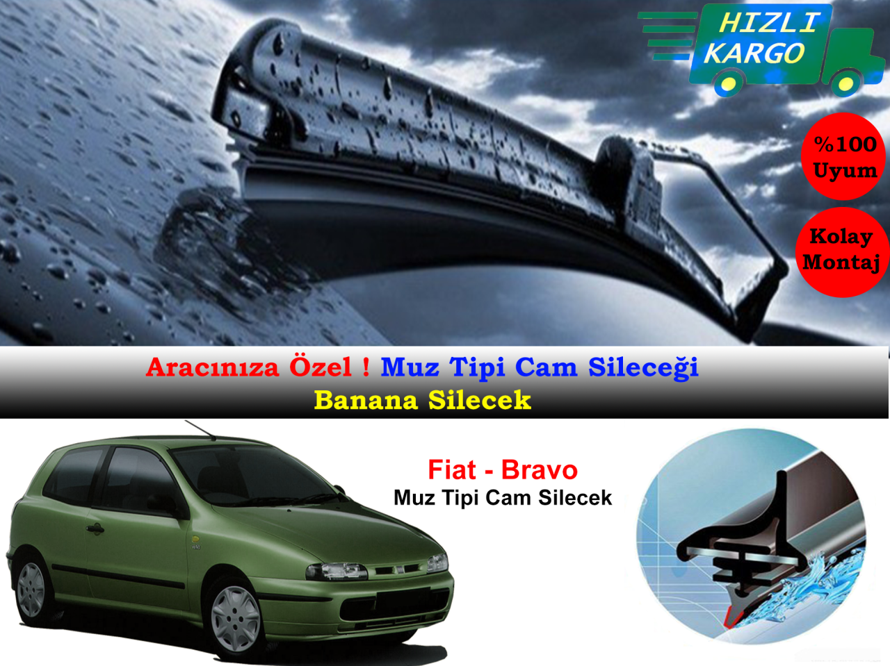 Fiat Bravo Muz Silecek Takımı 1996-2001