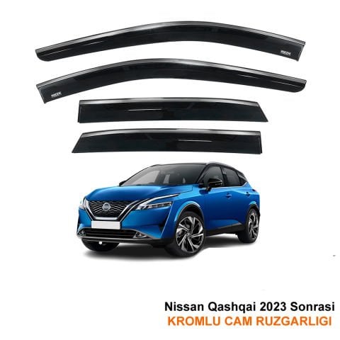 Nissan Qashqai Kromlu Cam Rüzgarlığı Niken 2023 Sonrası