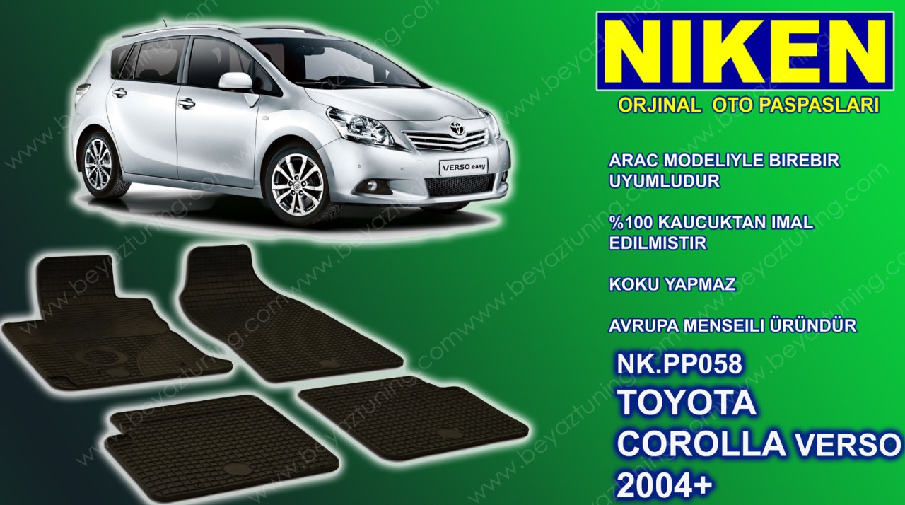 Toyota Verso Paspas Alman Malı 2004 Sonrası