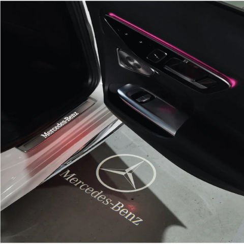Mercedes E-Serisi W214 Kapı Altı Hayalet Logo Orjinal Lazer Led