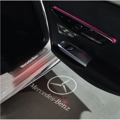Mercedes C-Serisi W206 Kapı Altı Hayalet Logo Orjinal Lazer Led