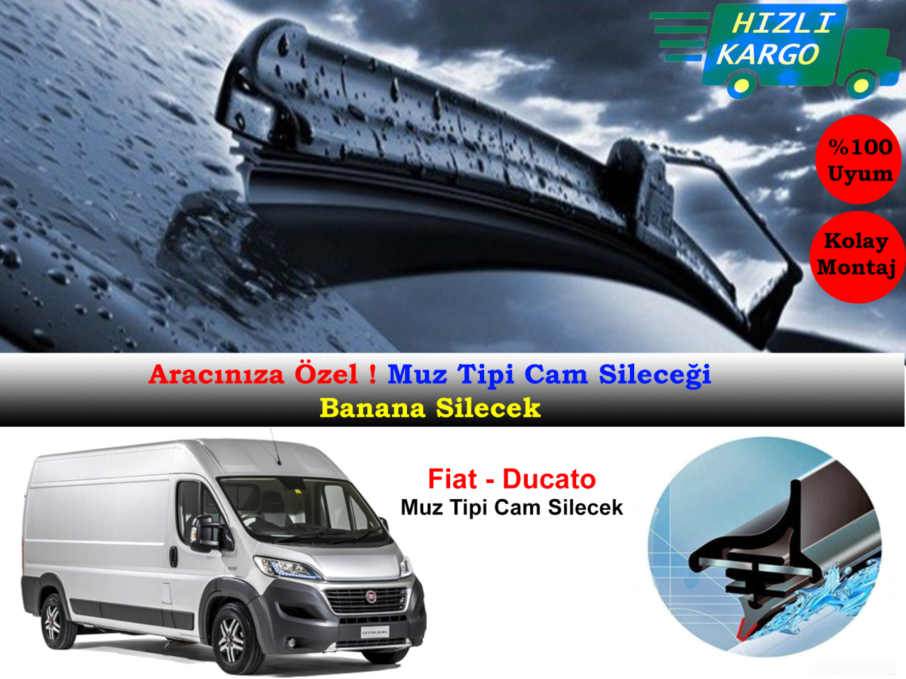 Fiat Ducato Muz Silecek Takımı 2007-