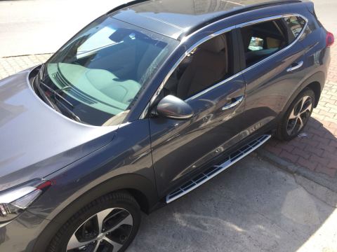 Hyundai Tucson Cam Çıtası Çerçevesi Komple Kromu Nikelajı 2015-2020