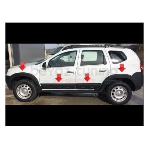 Dacia Duster Kapı Koruma Ve Çamurluk Kaplaması Dodik Seti Plastik 2010-2017
