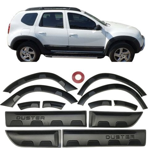 Dacia Duster Kapı Koruma Ve Çamurluk Kaplaması Dodik Seti Plastik 2010-2017
