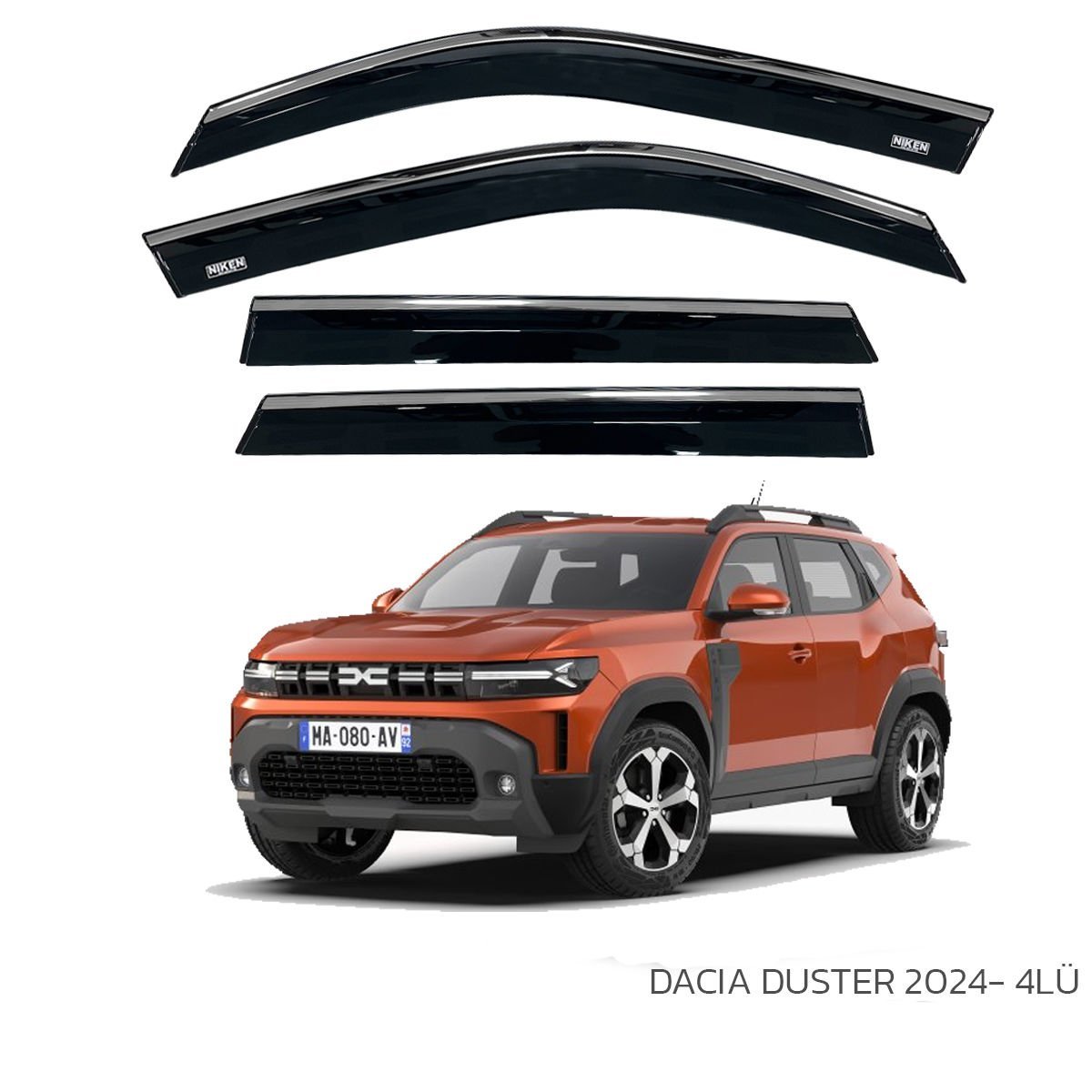Renault Duster Kromlu Cam Rüzgarlığı Niken 2024 Sonrası