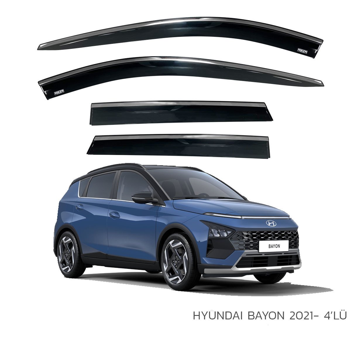 Hyundai Bayon Kromlu Cam Rüzgarlığı Niken 2021 Sonrası