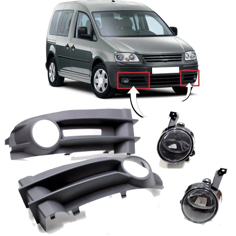 Volkswagen Caddy Sis Farı Çerçeveli OEM Tip 2004-2011