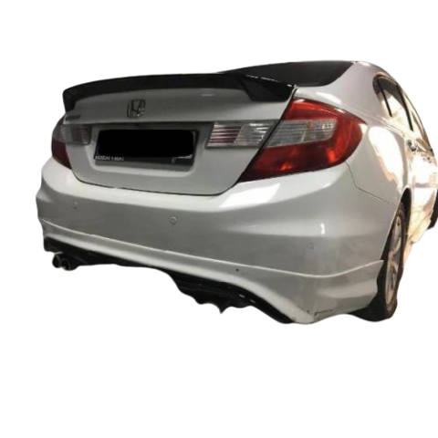 Honda Civic FB7 Uyumlu Bagaj Üstü Spoiler Amerikan Yapışık Parlak Siyah