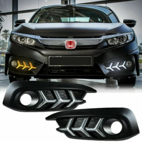 Honda Civic Fc5 Ön Sis Gündüz Farı Ledli Uçak Ağaç Dizayn Kayarlı 2019 Sonrası
