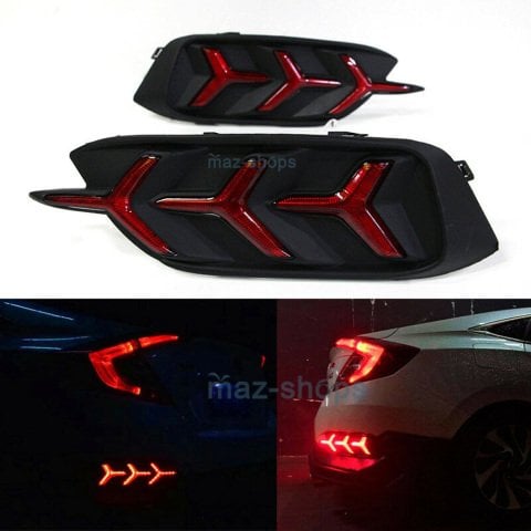 Honda Civic Fc5 Arka Sis Lambası Ledli Uçak Ağaç Dizayn Kayarlı