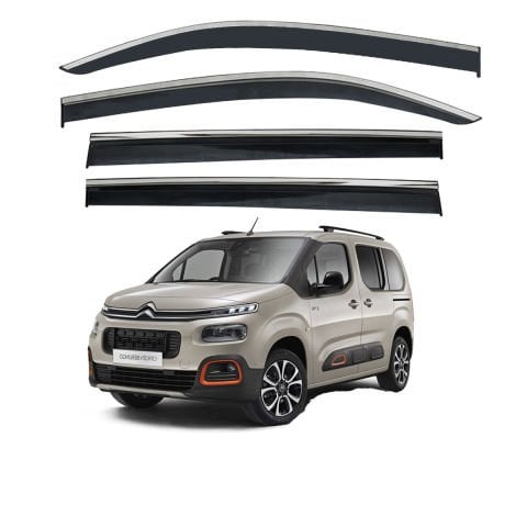 Citroen Berlingo Kromlu Cam Rüzgarlığı 2018 Sonrası 4'lü