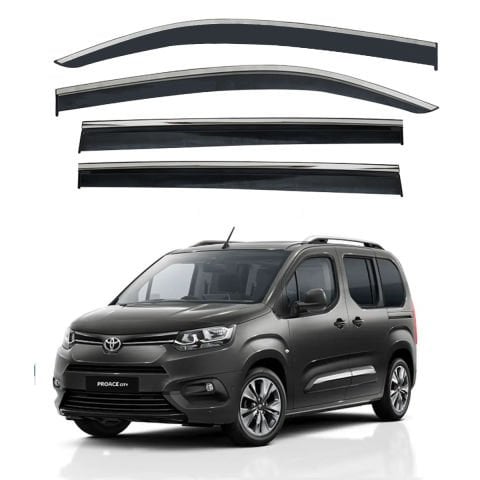 Toyota Proace City Kromlu Cam Rüzgarlığı 2021 Sonrası 4'lü