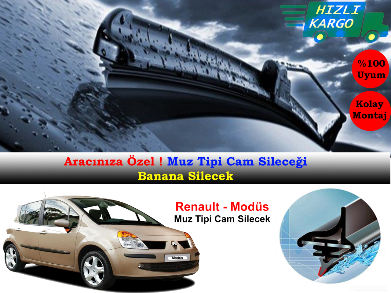 Renault Modus Muz Silecek Takımı 2005-2009